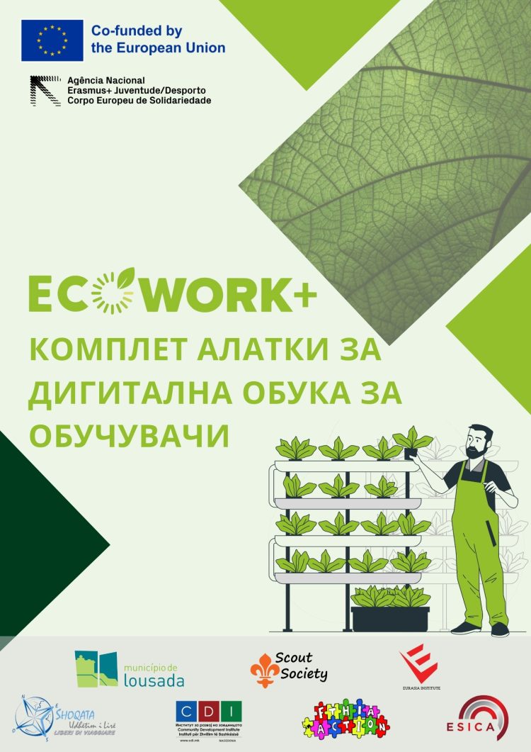 Завршен работниот пакет 4 во рамки на проектот ECOWORK+ (Комплет алатки за дигитална обука на обучувачи))